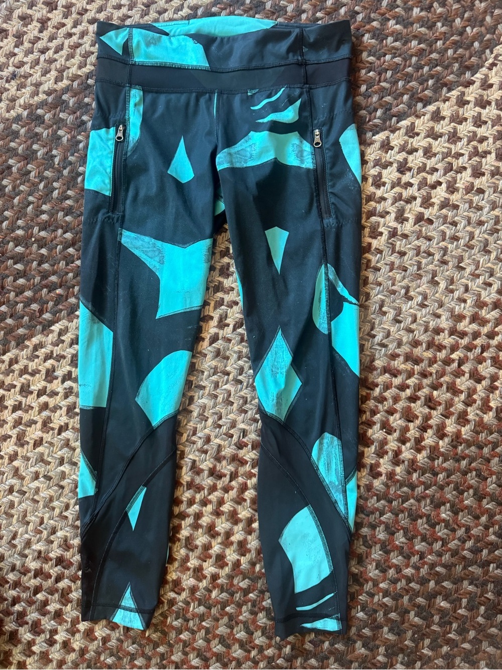 Lululemon Speed Up Tight 28" Aqua Camo Reflective 6